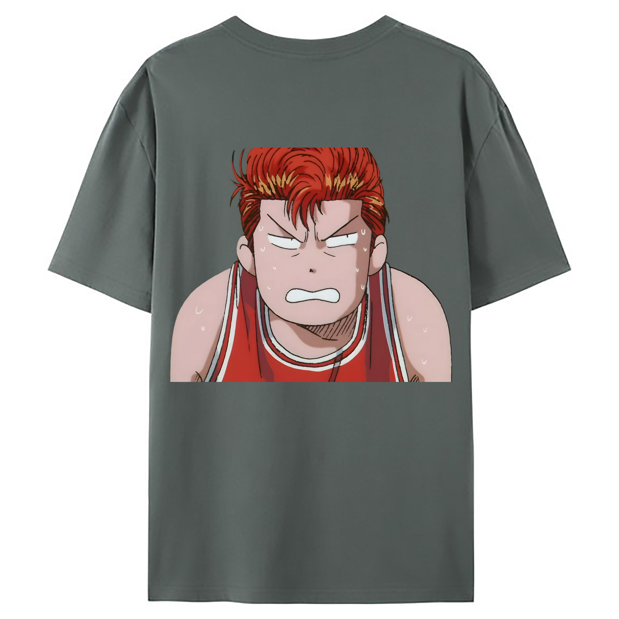 （画像用） SLAM DUNK／スラムダンク 綿100％ メンズ半袖Tシャツ（バックプリント） 通気性